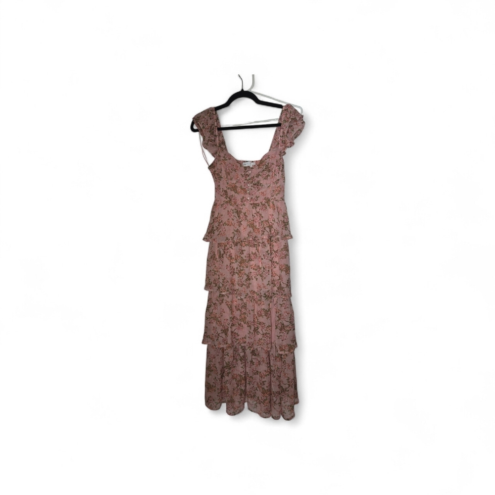 ASTR Flutter Sleeve Midsummer Midi Dress - Picture 2 of 9